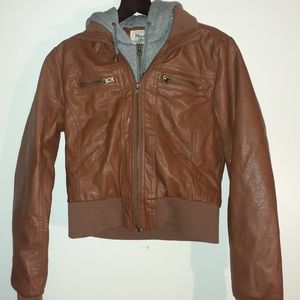 Maralyn & Me Zip Up Bomber Jacket Size Medium